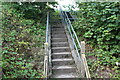 SN4221 : Steps to end of Abergwili Road by M J Roscoe