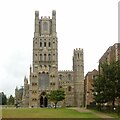 TL5480 : Ely Cathedral west front by Alan Murray-Rust