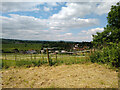 View from Strawberry Line NCN26 above Axbridge