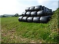 SO6051 : Silage bales by Philip Halling
