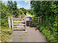 ST7155 : Barrier Chicane on Colliers Way NCN24 by Kevin Pearson