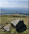 SO5977 : Rocks on the summit of Titterstone Clee Hill by Mat Fascione