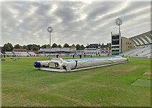 SK5838 : Trent Bridge Cricket Ground: pre-match practice by John Sutton
