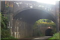 SP4380 : Railway bridge and canal aqueduct, Smeaton Lane by Christopher Hilton