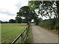 Farm track and footpath to Rufford