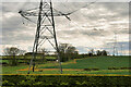 Pylons and Power Lines near to Stannington Station