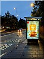 ST3089 : Illuminated bus shelter advert, Crindau, Newport by Jaggery