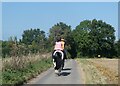 Horse riders approaching Westwood Road, Kingston