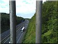 M25, view from Bridlepath, near Halstead, Kent