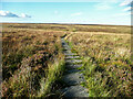 SE0413 : Flagstones on the Kirklees Way, Marsden by Humphrey Bolton