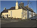 Sunshine yellow house on Bank Street, Wigtown