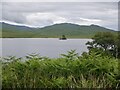 NM7446 : Loch TeÃ rnait and crannog by Richard Webb