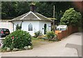 Lodge near the road to Mabie Forest