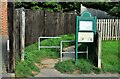 Entrance to path to Westfield Parish Field