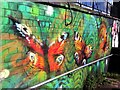 Butterfly mural on Foleshill Road bridge over the Coventry Canal