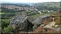SK2898 : Deepcar and Stocksbridge as seen from Wharncliffe Crags by Dave Pickersgill