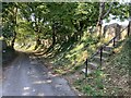 TV5598 : Footpath across drive to Friston Place by Hugh Craddock