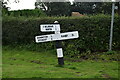 Direction Sign ? Signpost NW of Donington on Bain