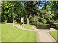 Path junction at Porte Gardens (Llanidloes)