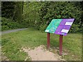 Information board at Clywedog car park