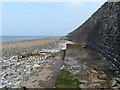 Sea wall at Llanfairfechan