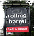 Sign for the Rolling Barrel, Uddingston