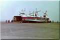 TR3240 : Hovercraft "Sir Christopher" on the apron at Dover, 1987 by Nigel Thompson