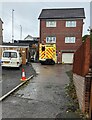 ST3090 : Ambulance parked below Malpas Road, Newport by Jaggery