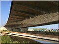 Footpath Beneath Mersey Gateway Bridge Cross St. Helens Canal