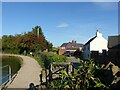 Looking towards a purple house