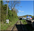 Single-track railway in Lydney