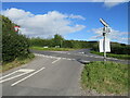 TQ5959 : Road junction near Wrotham by Malc McDonald