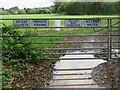 Gate by the footpath down to Sellack bridge