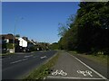 Cycle lane alongside the Leeds ring road