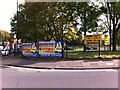 SP3379 : Khalistan Referendum posters, corner of Foleshill Road & Harnall Lane West, Coventry by A J Paxton