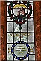 Prestbury, The Norman Chapel: Stained glass window