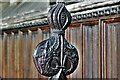 Checkley, St. Mary and All Saints Church: c16th poppy head 3 (closer view)