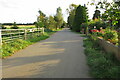 Sutton Mill Road dissolving into bridleway