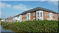 Canalside housing in Weston, Staffordshire