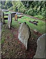 SO3400 : Old gravestones, Glascoed, Monmouthshire by Jaggery