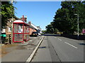 Bus stop and shelter on Main Street, Beattock