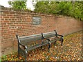 Benches and plaque, Old Mill Road