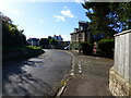 The junction of Esplanade Road (right turn) and Woodhill Road, Portishead