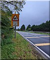SO5113 : Warning sign - School / Ysgol, Dixton, Monmouth by Jaggery