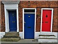 Three doors on Bailgate, Lincoln