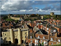 SK9771 : View to Lincoln Castle by Neil Theasby