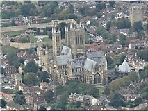 SK9771 : Lincoln Cathedral: aerial 2021 (5) by Simon Tomson