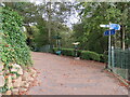 SD5428 : National Cycle Network signposts, Avenham Park, Preston by Malc McDonald