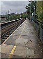 ST1486 : Platform 2, Aber station, Caerphilly by Jaggery