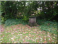 Part of the war memorial in Norbury, Staffordshire